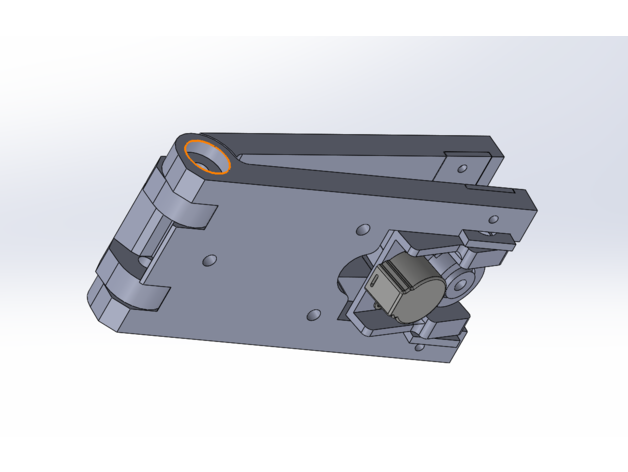 astra v2 celeiro porta rastreador linha reta dirigir parafuso física astronomia 3D print model - Mito3D