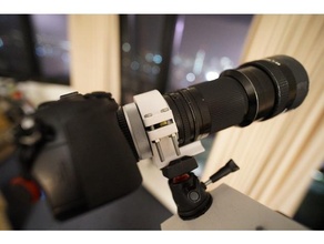 trípode collar canon fd 200mm 28 tc 2xb cámara 3d print model - Mito3D