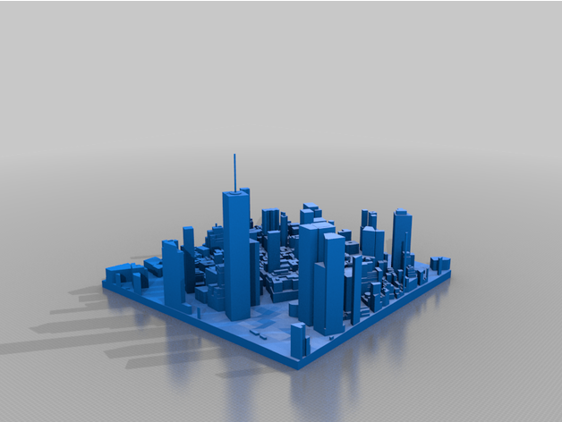 Manhattan 3d baskı York Kent nyc 3D print model - Mito3D