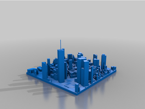 Manhattan 3d impression York ville nyc 3d print model - Mito3D