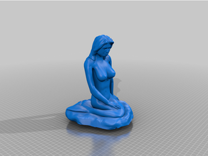 sirena roccia sculture 3d print model - Mito3D