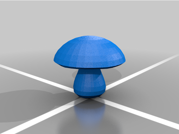 mushroom toy & game accessories cartoon object 3D print model - Mito3D