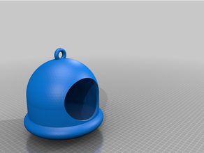 spherical bird feeder outdoor & garden birdfeeder birdhouse 3d print model - Mito3D