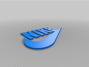 nike logotipo sinais logotipos covid 19 sapato 3d print model - Mito3D