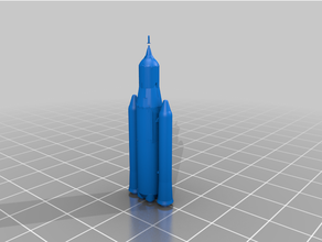 sls modelo 1 3d impresión cohete nasa espacio astronave 3d print model - Mito3D