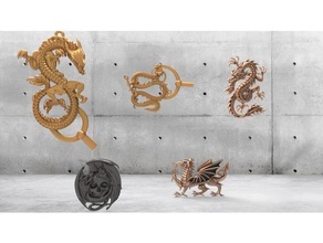 dragons cnc pack bijoux Collier 3d print model - Mito3D