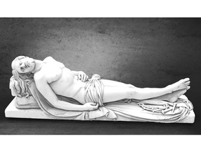 tot Christus Skulptur Skulpturen uralt Mittelstufe Statue 3d print model - Mito3D