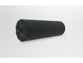 silenciador leve marcador 10 cm 3d impressão 6mm airsoft acessórios anexo partes chinês Goticwar m4 3d print model - Mito3D