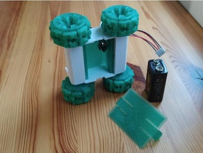 smars chassis mk2 bateria cobrir bainha robótica modular robô 3d print model - Mito3D
