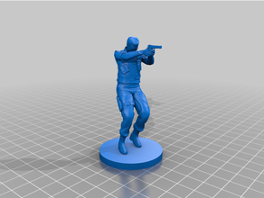 Albert Wesker residente mal juguetes juegos 3d print model - Mito3D