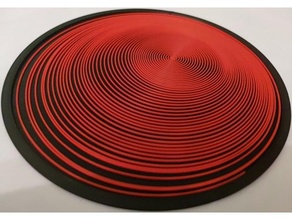 spiral optical interactive art 3d print model - Mito3D