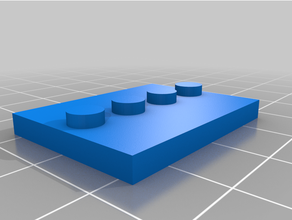 Lego Minifigur Stand Spielzeug Spiel Zubehör Base kompatibel Cura Backstein einfach Solidworks 3d print model - Mito3D