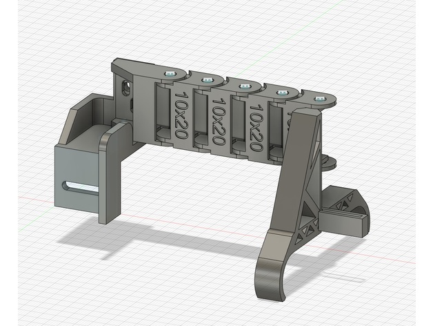 câble chaîne soutiens ours volant fantôme 5 3d imprimante accessoires fbg5 organiser câbles 3D print model - Mito3D