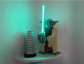 Lichtschwert Lego Yoda 75255 Konstruktion Spielzeuge Neopixel Star Kriege wemos d1 Mini ws2812b 3d print model - Mito3D