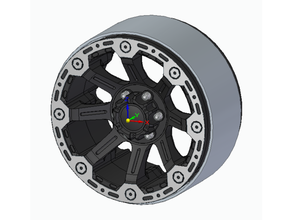 rc beadlock cerchio dc coppia stile veicoli 3d print model - Mito3D