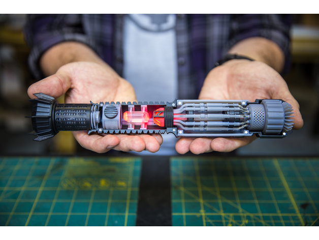 cutaway lightsaber props jedi kyber sith star wars 3D print model - Mito3D