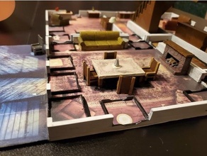 zombicide night living dead house tiles games 3d print model - Mito3D