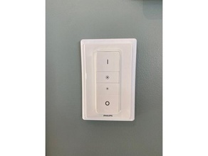 philips hue dimmer switch cover adapter elko electronics remote wall mount 3d print model - Mito3D