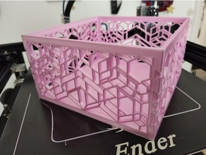 Kunst Deko Korb Behälter artdeco Badezimmer Zubehör Veranstalter Kosmetika bilden Box 3d print model - Mito3D