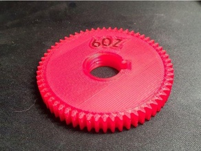 xws004 cq6125 mini lathe gear set metric parts gears minilathe spur 3d print model - Mito3D