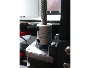 flexible coupling spacer setup 3d printer parts 5mm 8mm coupler ender 3 pro spiral axis 3d print model - Mito3D