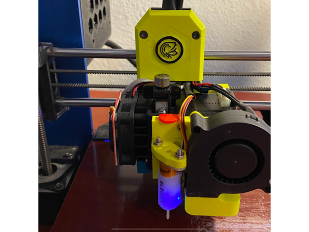 hemera pulse xe 3d printer extruders e3d hemera mount hemera matterhackers pluse xe 3D print model - Mito3D