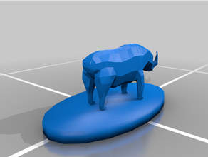 poly boar sculptures 3d print model - Mito3D