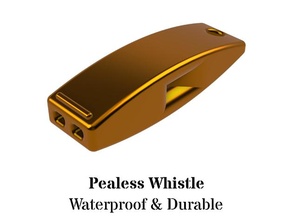 pealess whistle - campers hikers referees sport & outdoors emergency whistles referee safety survival waterproof 3d print model - Mito3D