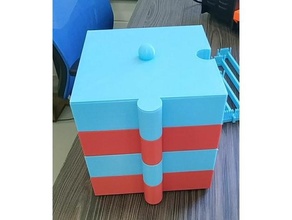 seghetto alternativo impilabile scatola contenitori fusione 360 puzzle contenitore Conservazione 3d print model - Mito3D