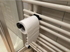toilet roll holder towel radiator 3d printing 3d print model - Mito3D
