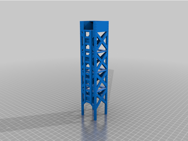 necromunda scaffolding tower games warhammer 40k 3D print model - Mito3D