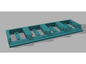 makita battery rack 18v - bl1850b single double quad tool holders & boxes holder maktia 3d print model - Mito3D