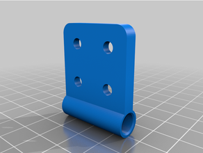 simple hinge replacement parts door 3d print model - Mito3D