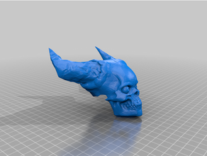 skull trailer hitch 3d printing hell 3d print model - Mito3D