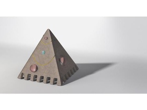méditation pyramide sculptures art artistique prix récompenses décoration Egypte égyptien hiéroglyphes ornement sculpture trophée 3d print model - Mito3D