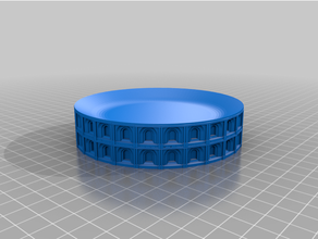 roman tea cup coaster kitchen & dining architecture holder dish drink 3d print model - Mito3D