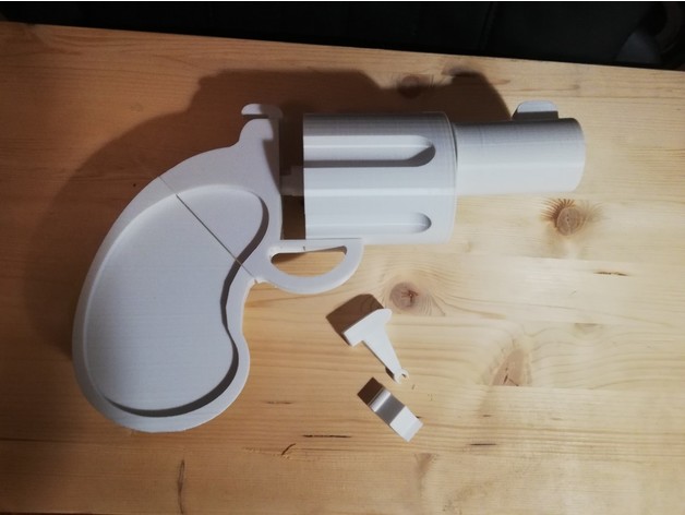 gros toon pistolet 3d impression 3D print model - Mito3D
