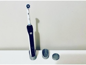 oral-b electric toothbrush stand bathroom holder 3d print model - Mito3D