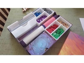 lona tablero juego caja insertar organizador juguete accesorios 3d print model - Mito3D