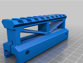 picatinny carril tubo subida accesorios airsoft 3d print model - Mito3D