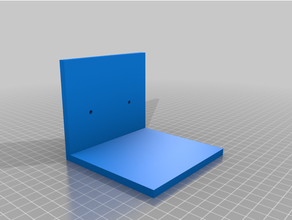 l bracket parete montare Fai 3d print model - Mito3D