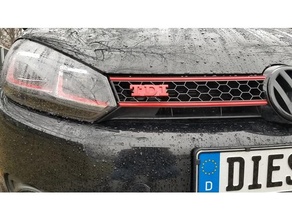 vw tdi badge gti font automotive diesel golf mk6 volkswagen 3d print model - Mito3D