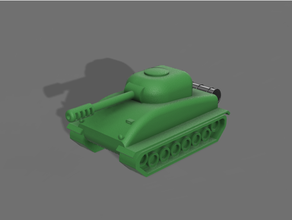 sherman inspired toy tank toys & games fun scale model ww2 3d print model - Mito3D