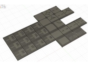 aeroporto pista decollo piastrelle modificato greeblycity edifici strutture architettura greeblecity 3d print model - Mito3D
