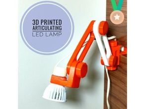 3d impreso articular LED lámpara casa articulado articulación abrazadera escritorio bricolaje diy soporte ligero montar oficina 3d print model - Mito3D