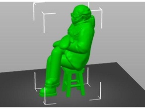 Bernie tabouret 3d impression 3d print model - Mito3D