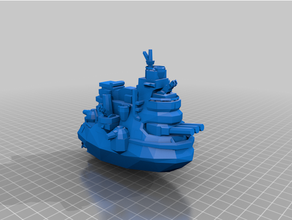 Tundran Schlachtschiff Bataillon Kriege Video Spiele Spielwürfel Nintendo wii 3d print model - Mito3D