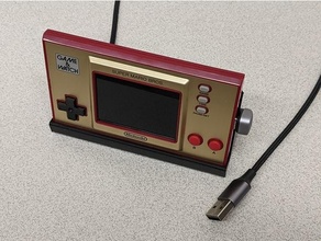 einfach Spiel sehen Stand Video Spiele Gamewatch Nintendo Videospiel 3d print model - Mito3D