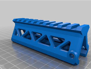 picatinny carril tubo subida triangular cortar salidas accesorios airsoft 3d print model - Mito3D