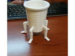 leg cup containers 3d print model - Mito3D